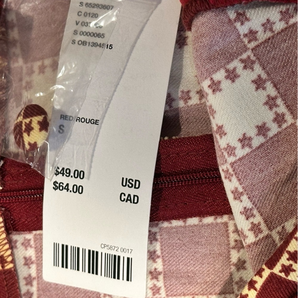 (Sold) Urban Outfitters Mini Skirt Women’s Size Small Red Yellow Check Print New - Picture 9 of 12